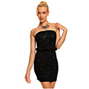 Mini Donna Black Dress (Busto :86-102, Vita :58-79, Anca :90-104, Lunghezza :74-102cm)