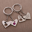 Personalized Heart Key Ring – Only You Can Fill My Heart (Set of 4 Pairs)