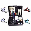 4 Tattoo Machine Guns Kit with LCD Power and Carry Case