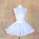 Kort Hvit Organza Casual Lolita Petticoat