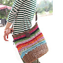 Women's Lovely Rainbow Woven Crossbody Bag