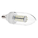 E14 5W 102x3528 SMD 400-420LM 6000-6500K Natural White Light LED Candle Bulb (110V/220V)