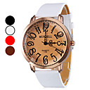 Donna PU analogico al quarzo orologio da polso (colori assortiti)