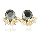 Elegantes Pendientes de aleación de cristal irregulares (más colores)
