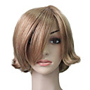 Capless 100% Human Hair Golden Blonde Short Curly Hair Wig