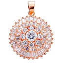 Alloy Plating 23k gull med Cubic Zirconia kvinner halskjede