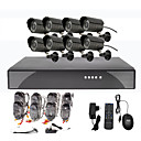 8CH CCTV DVR Kit For Home Security(8 Outdoor waterproof camera)