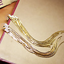 Lightning stereo Crystal studded with long gold tassels exaggerated foreign trade original single earrings vintage Europe and S9