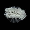 Moda raso / tul con flores Rhinestone Celada de la Mujer