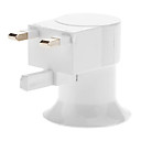 UK Plug to E27 LED Bulbs Socket Adapter with Switch