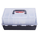 Portatile a doppio strato Lure Tackle Box (30 * 18 * 15cm)