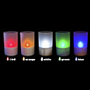 Plastic Rechargeable LED Solar Garden Light in Candle Feature(5 in 1 set)
