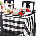 Plaid Style Linen Table Cloth