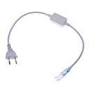 EU Plug Wide Connector for High Voltage LED Strip Lights (220V)