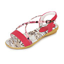 Fabulous Leatherette Low Heel Sandals With Buckle Party / Evening Shoes (More Colors)
