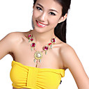 Performance Leaves Design with Gems Dancewear Belly Necklace Dance For Ladies