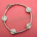 Simple Cirque Vrouwen Medailles zilveren armband