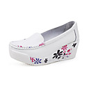 Leer lage hak Loafers & Slip-ons met bloem huwelijksreis schoenen (meer kleuren)