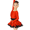 Spandex Vêtements performances et Tulle Robe de danse latine Cristal Pour Enfants Autres couleurs
