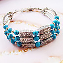 Damen Drei Ebenen Balls Silber Armband