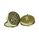 Personalized Chrome Mirror Favor - Lovely Flowers