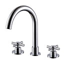 laiton massif Robinet lavabo - fini chrome
