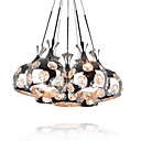 Candelabro moderno 140W com 7 Luzes e decoração de cristal
