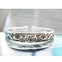 Simple Rose Dames Patroon Gesneden zilveren armband