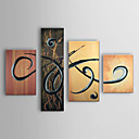 Hand Painted Oil Painting Abstract Set of 4 1303-AB0403