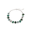 las piedras preciosas de colores de las mujeres elegantes 925 pulsera de plata pura