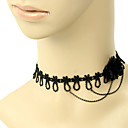 Elegant Daisy Tassel Lace Necklace