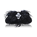 Charming Satin mit Feder Abend Handtasche / Kupplungen (More Colors)