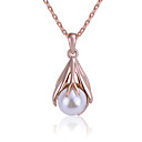 Chic 18K Gold Plated With Pearl Women's Necklace