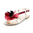 Sandali con tacco in similpelle piatti con le scarpe luna di miele di fiori (più colori)