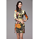 Women's Vintage High End Silk Chinese Dress