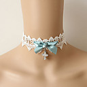 Elegant Cross White Lace Choker Necklace