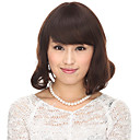 Capless 100% Human Hair Brown Curly Hair Wig