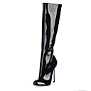 Patent Leather Stiletto Heel Knee High Boots With Zipper Party / Evening Shoes