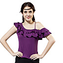 Vêtements Une épaule viscose et élasthanne Top Danse Pour Femmes Latin