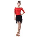 Dancewear Quality Viscose with Lace Latin Dance Outfits Top and Skirt For Ladies More Colors