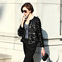 Vrouwen kunstleer Fringe Jacket