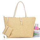 Women's Fashion Causal Solid Color Woven Satchel
