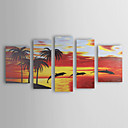 Hand Painted Oil Painting Landscape Set of 5 1211-LS0230