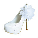 Satin Stiletto Heel Pumps With Flower Party / Evening Shoes