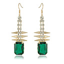 Classic Alloy Square Crystal Drop Earrings(More Colors)
