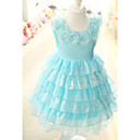 Dulce sin mangas de la boda / vestido de noche vestido de dama de algodón / Tulle