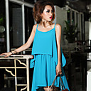 Vrouwen Chiffon Plisse Jurk