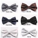 Men's Fashion Pure Color Polyester Bow-tie