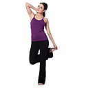 Mouwloos Paars Vesten & Zwarte Broek Yoga Suits