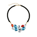 Colorful Resin Gota Colar Gemas da Mulher